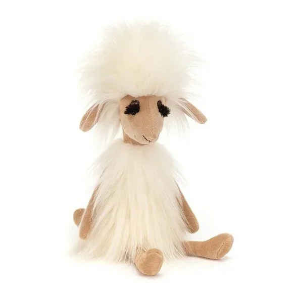 JELLYCAT Swellegant Sophie Sheep Plush 15” Stuffed Animal Toy Silky Fur Glitter - Picture 9 of 9
